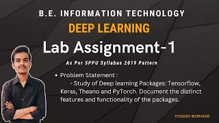 Famous Deep Learning Lab Assignment-1 || SPPU || BE IT DL Lab Assignment || 2019 Pattern Profile