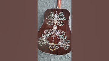 Thumbnail of Byron customize guitar all solid,wood,dreadnought acoustic guitar