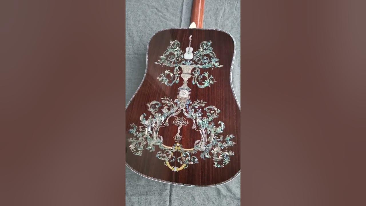 Byron customize guitar all solid,wood,dreadnought acoustic guitar