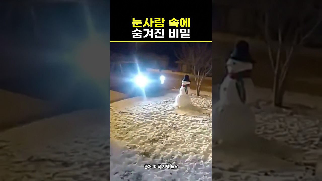 눈사람을 함부로 치면 안 된다는데