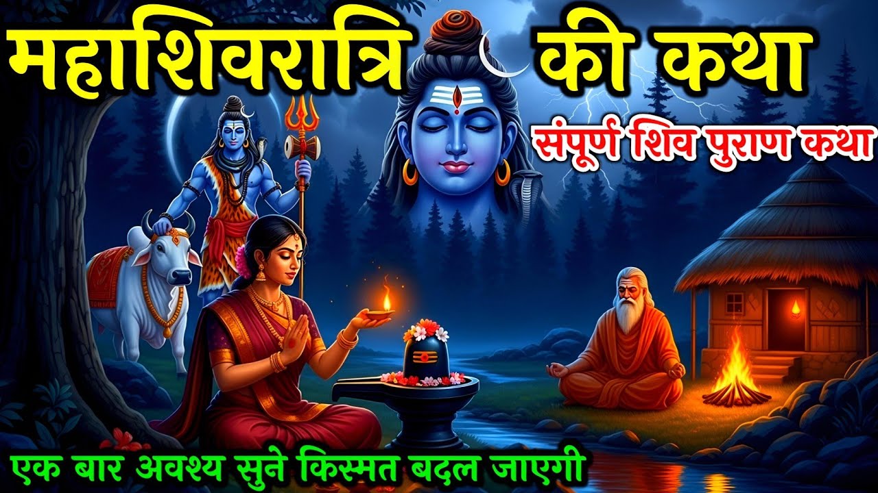 महाशिवरात्रि की भगवान शिव की पवित्र व्रत कथा | mahashivratri Katha | Shiv mahapuran #mahadev 