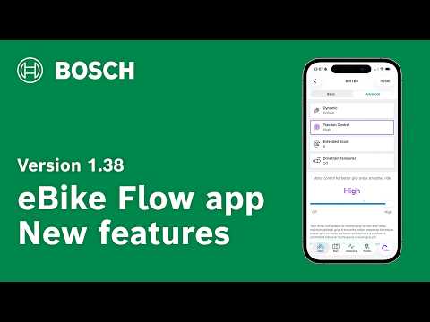 New features for the eBike Flow app | Update October 2026 | Version 1.38 | Bosch eBike Systems