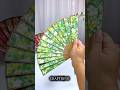 how to make Chinese paper hand fan DIY amezing paper fan meking | easy paper craft ideas #shorts