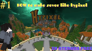 How to make a Server |like hypixel for free in Aternos 2023 Hindi Part 1|#Minecraft #Aternos