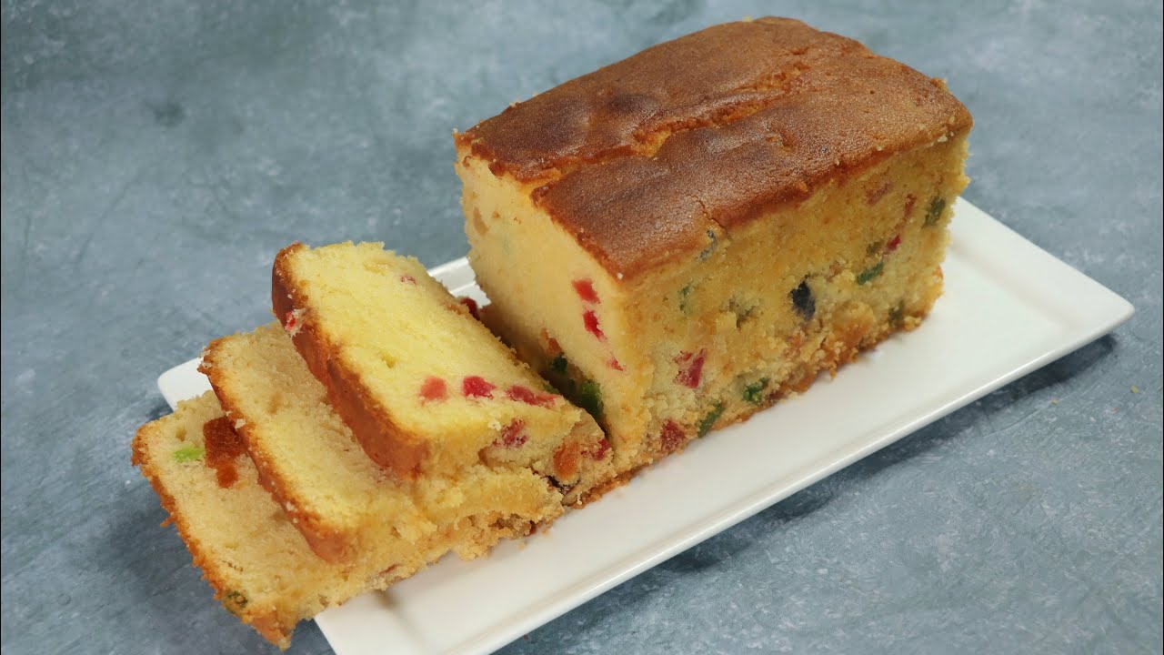 Perfect Fruit Cake Recipe Fruits Pound Cake Bakery Style Fruit Cake Recipe YouTube