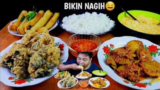 NASI,JENGKOL BALADO,AYAM CRISPY,SAMBEL,MIE KUAH,RISOL
