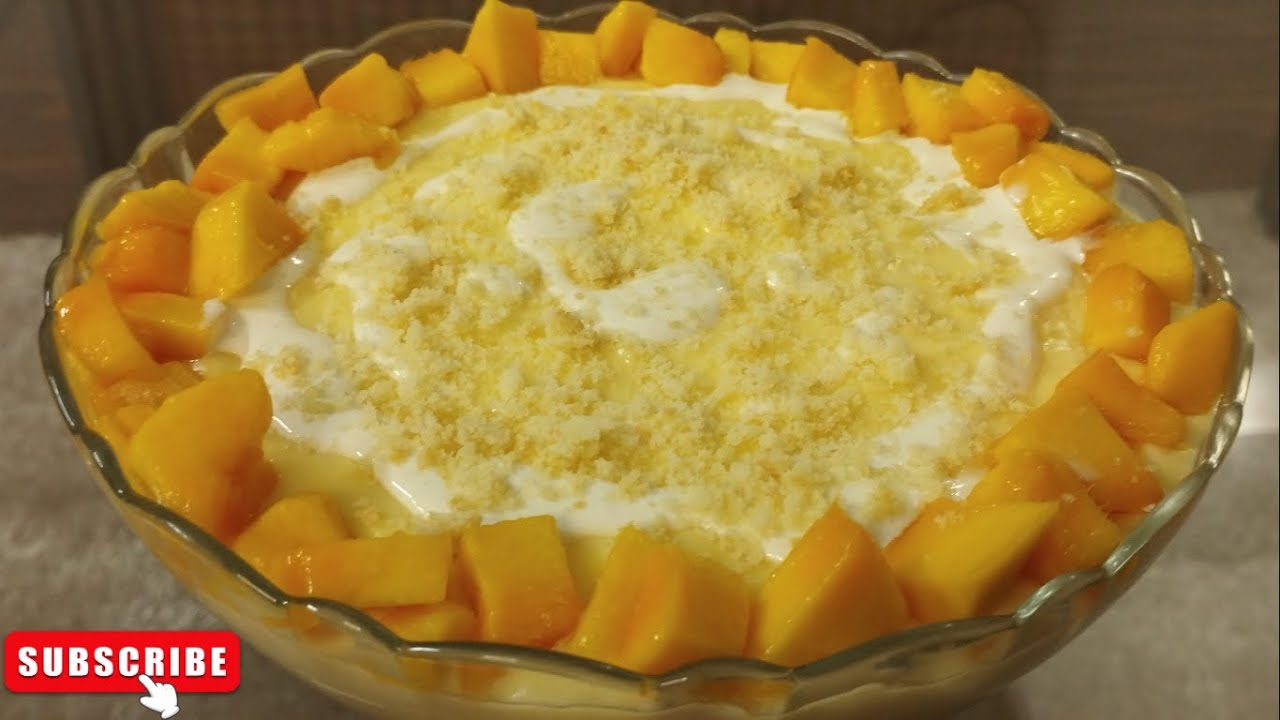 Easy Mango Trifle Delight | 10 Mins Dessert Recipe