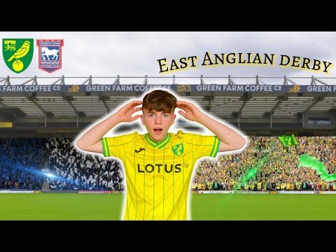 MADNESS at the EAST ANGLIAN DERBY as NORWICH beat TOP of the league! Norwich City v Ipswich Town