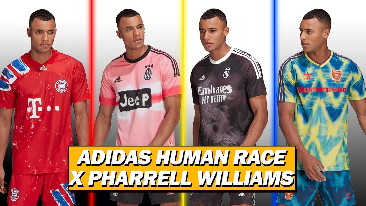 ventilador Salida Naufragio CAMISETAS HUMAN RACE de ADIDAS x PHARRELL WILLIAMS - YouTube