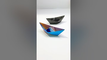 Origami paper boat - Cach gap thuyen giay #diy #origami #gapgiay