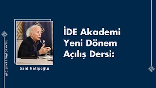 İde Akademi Yeni Dönem Açılış Dersi