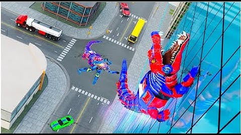 Crocodile Robot Transform Car Part-1 | Rescue City Robot Transform Android GamePlay | By Game Crazy