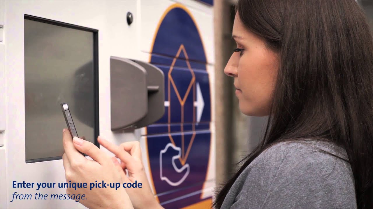 Parcel pick-up from the GLS ParcelLocker - YouTube