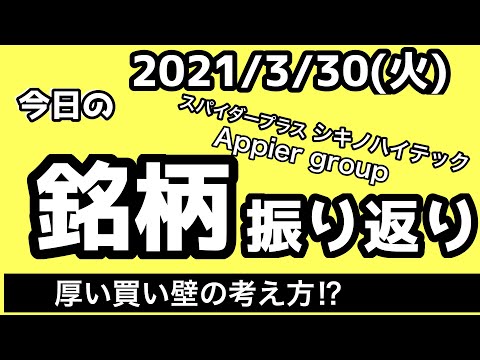 【相場振り返りシリーズ#152】2021年3月30日(火)~厚い買い壁の考え方！？~