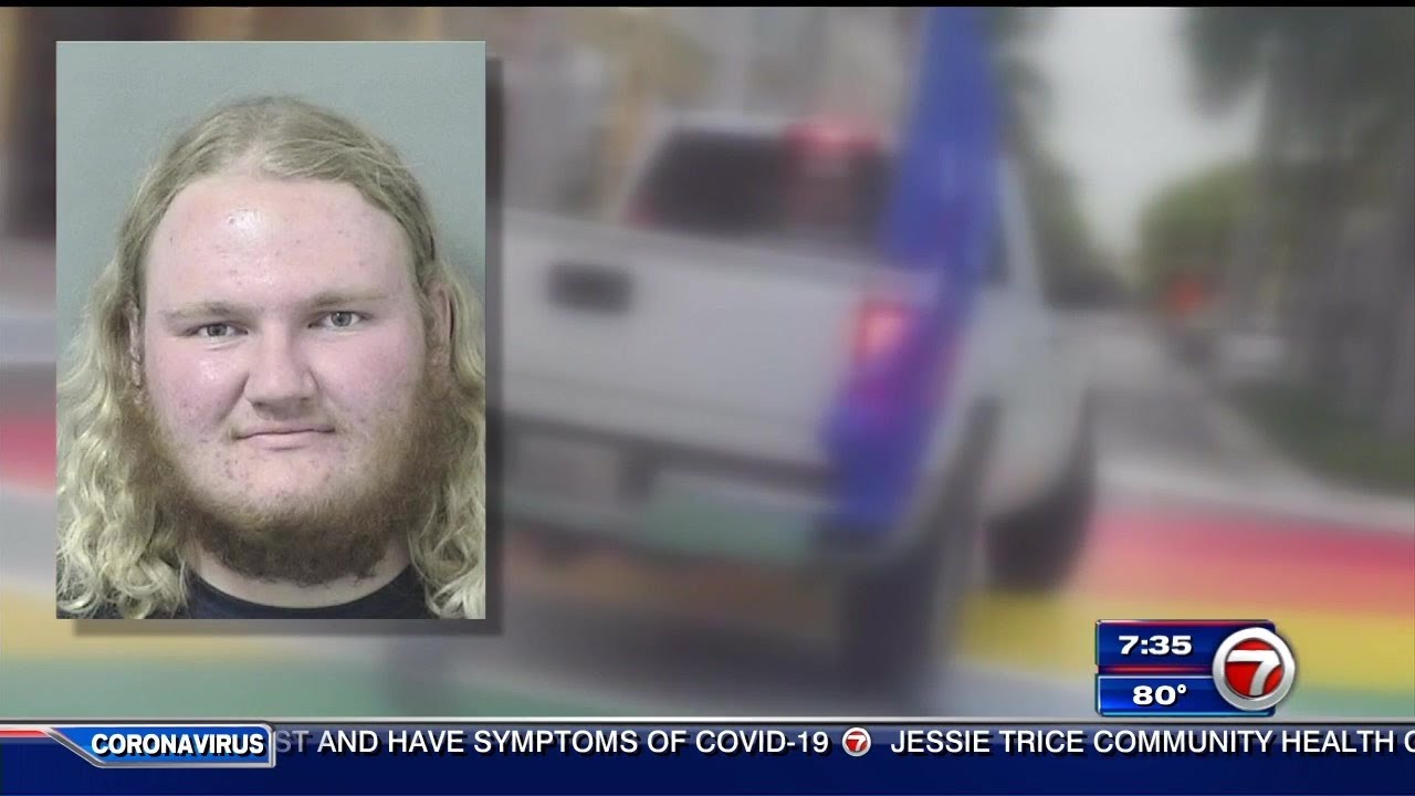 Man accused of vandalizing Pride-themed crosswalk in Delray Beach surrenders