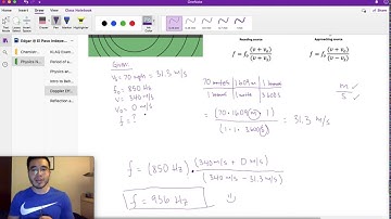 Doppler effect example: Finding frequency (HS Physics)