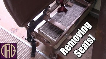 Removing The Seats And Under Seat Heater From The School Bus!