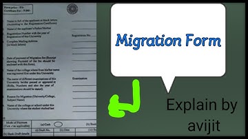 How to fill up migration form