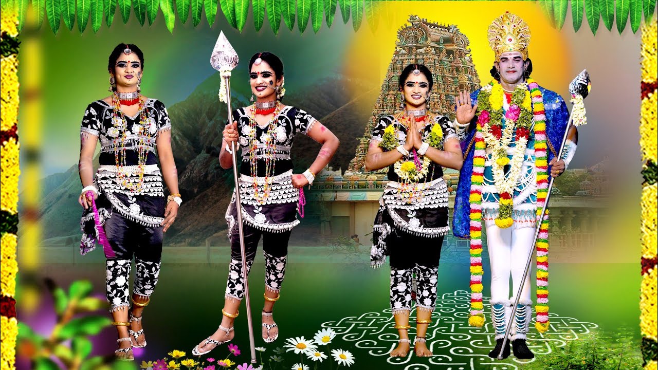 மதுரை மீனாட்சி வள்ளி வேடுவர் மான் தேடி வரும் சீன்.