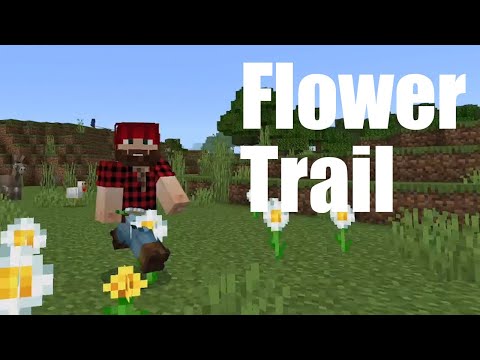 MakeCodeチュートリアル「Flower Trail」（教育版マインクラフト） / マイクラプログラミング教室・沖縄マイクラ部
