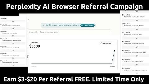 Earn $20 per Invite FREE| Perplexity AI Comet Browser Referral Program Guide |Limited Time