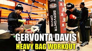 Gervonta Davis Heavy Bag Workout