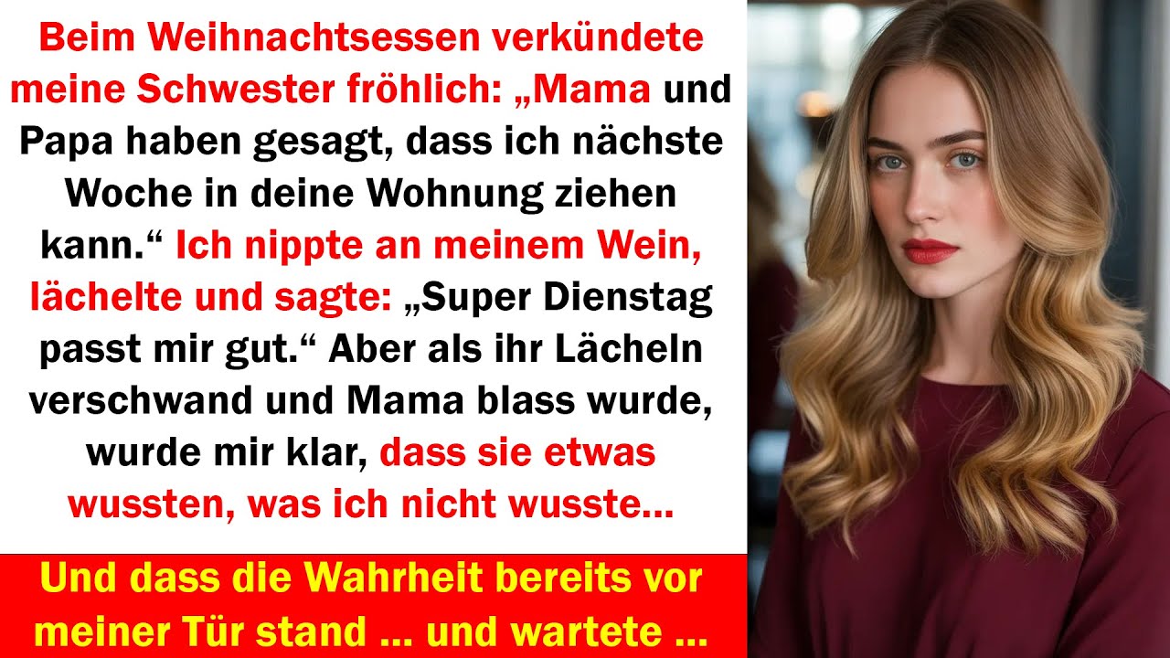 Beim Weihnachtsessen wollte sie in meine Wohnung ziehen – doch die Wahrheit wartete schon