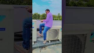 Cassette ac installation Delhi #funny #pipelining #indianholiday #reels #comedy #shorts #short #all