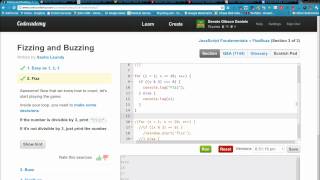 combining the strengths of codecademy and google-blockly to learn javascript: fizz