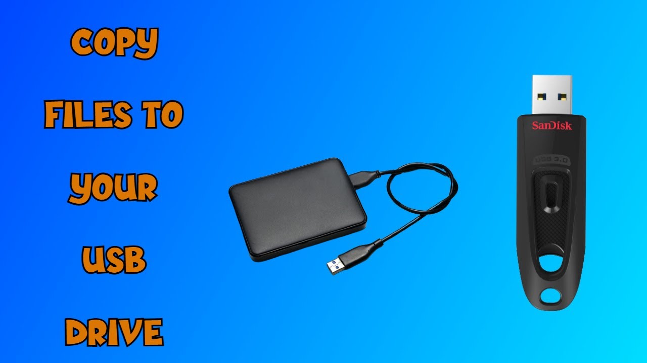 🔴 Windows Copy Files & Folders To Your USB Drive 🔴 - YouTube