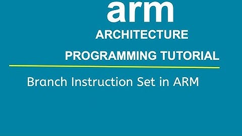 ARM Branch Instructions and programming