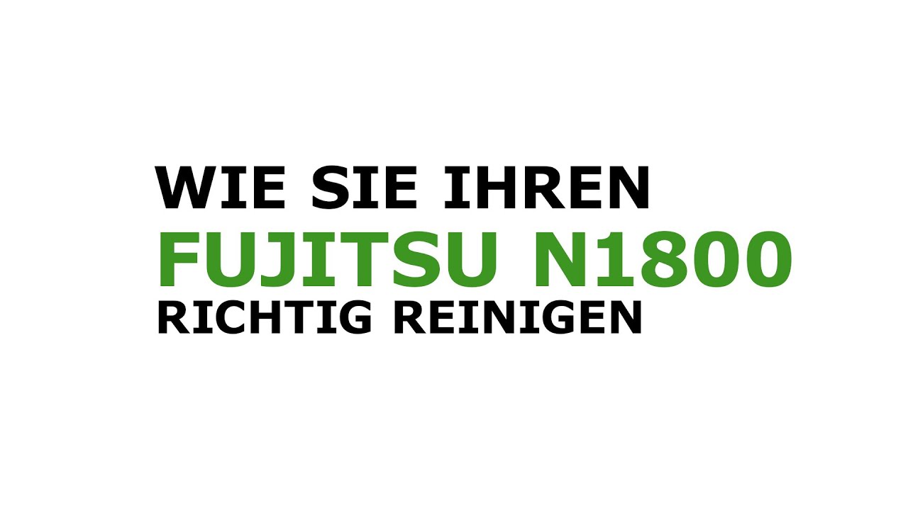 Wie Sie Ihren Fujitsu ScanSnap N1800 richtig reinigen