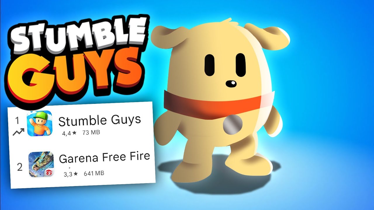 então esse foi o JOGO que ultrapassou o FREE FIRE - dogla no Stumble Guys