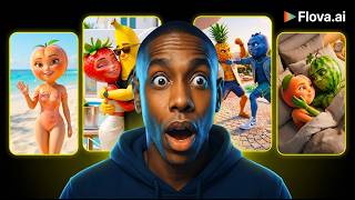Comment créer des vidéos virales d'histoires de fruits avec Al  | TUTO COMPLET | FLOVA  AI