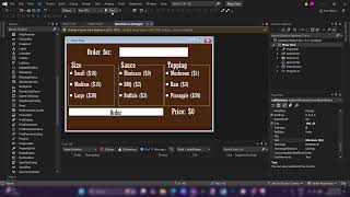 Project 06 Pizza | Intro C# Visual Studio