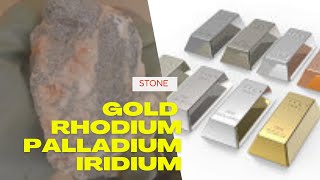 Test stones for the presence of rhodium, iridium, palladium and gold part one