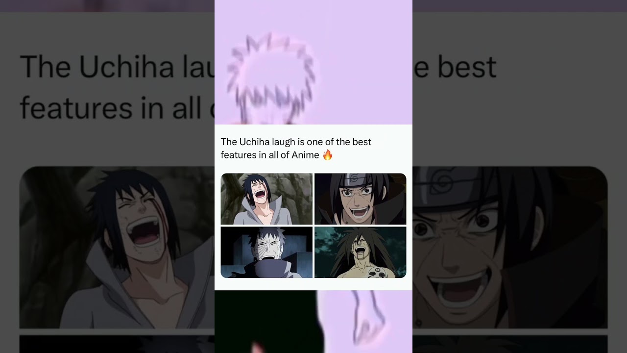 uchiha's laugh🥵🥵😧 