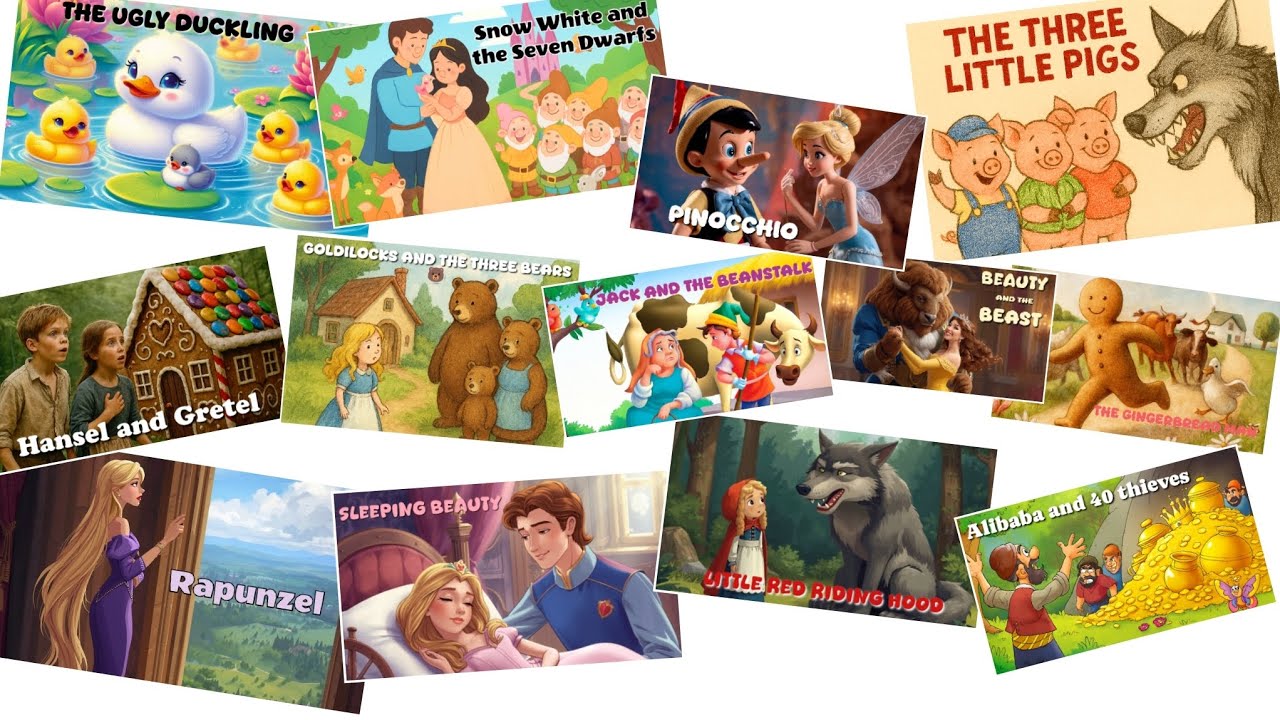 Collection of Fairy Tales and Bedtime Stories for Kids | Famous Kids Tales 📚🎵💤