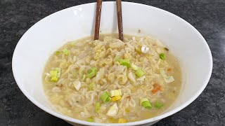 Garlic ramen!Garlic ramen soup recipe!Garlic noodle soup!Easy & tasty  lunch recipe!