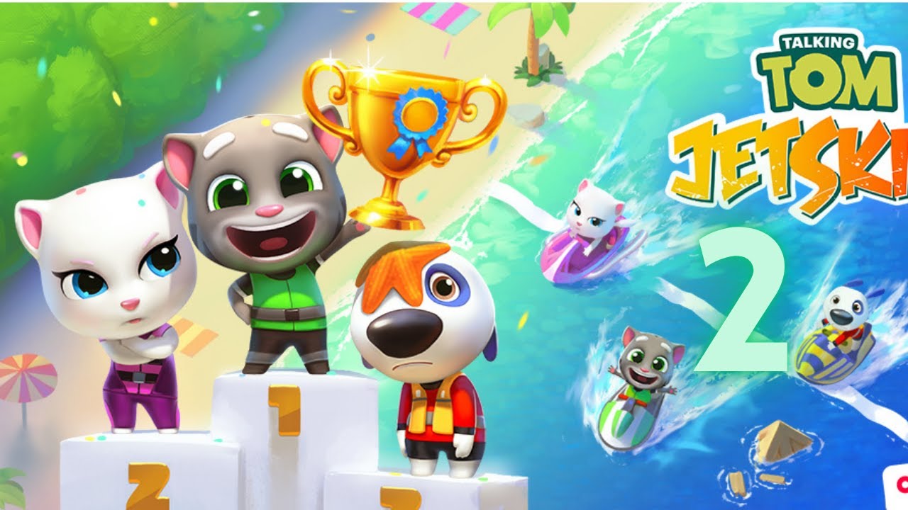 Talking Tom Jetski2 Gameplay Walkthrough Part 2 - Tutorial First house complete[iOS/Android Games]