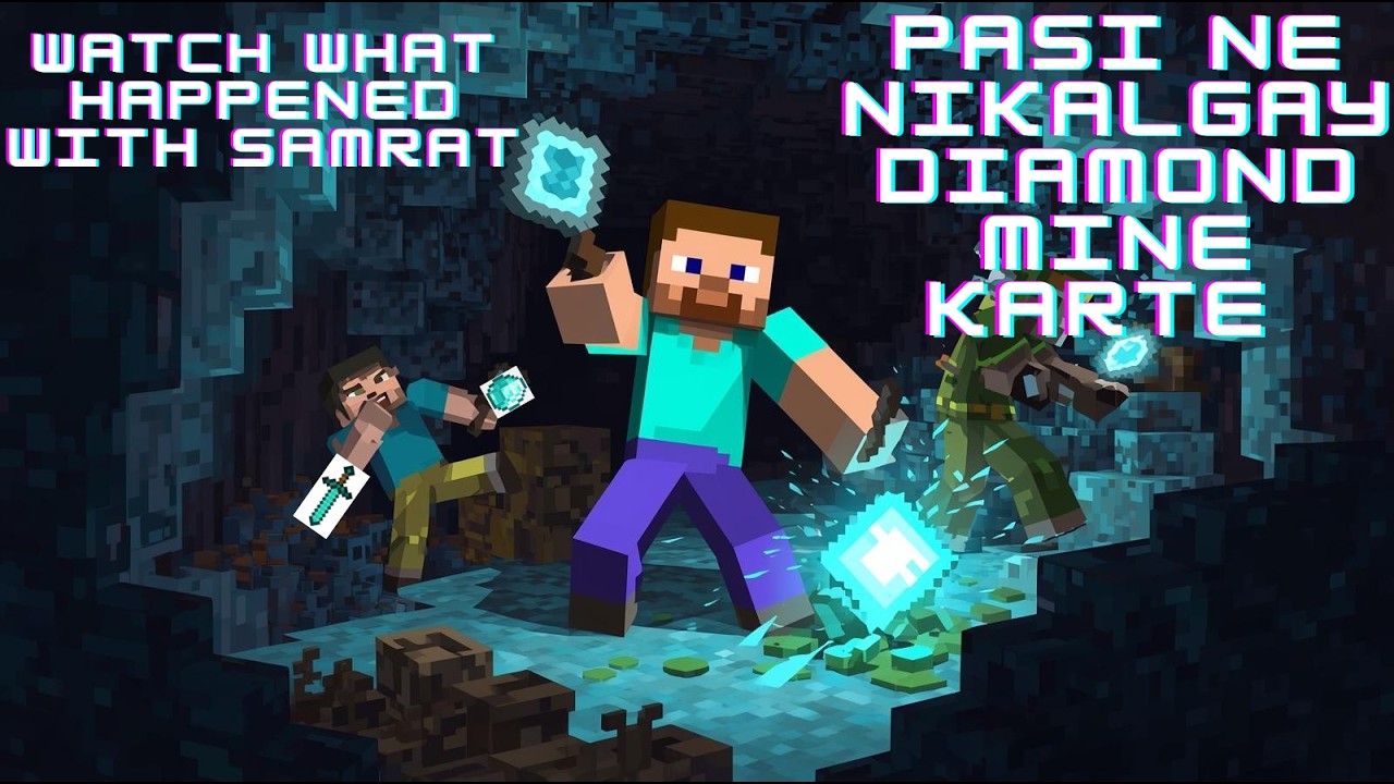 My First Diamond Mining in Minecraft Survival 💎 | Samrat Plays - YouTube