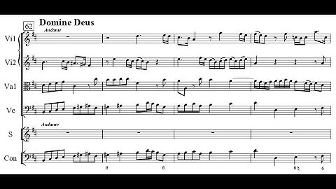 J.D Zelenka - Domine Deus. {From Missa Paschalis, ZWV 7.} w/ score