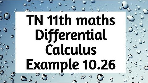11th maths example 10.26