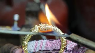 Making a beautiful bangle from gold bar | 24k bangle           Gold Smith Jack