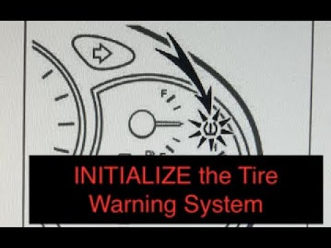 01-07 Toyota Highlander How To INITIALIZE the Tire Pressure Warning