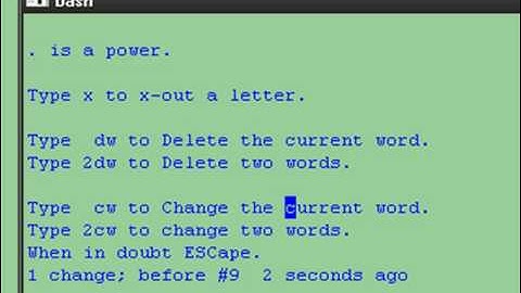 Lesson 2 - The vi Editor
