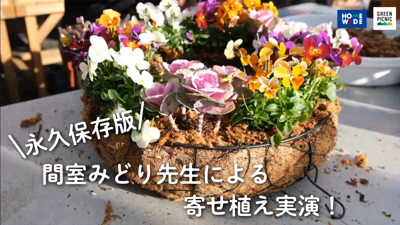 間室みどり先生による寄せ植え実演！ - YouTube