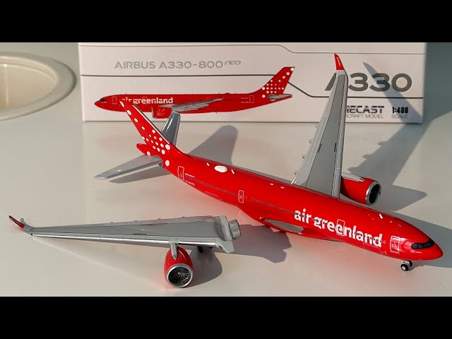 BROKEN MODEL Air Greenland Airbus A330-800 JC Wings 1:400 - YouTube