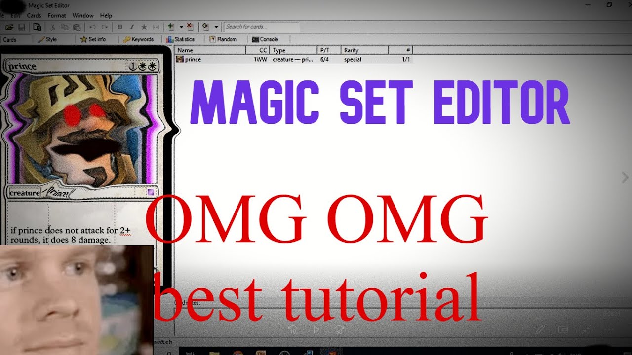 How To Use Magic Set Editor Easy Tutorial Youtube