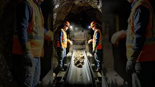 Gold mining process..